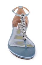 Women's Badgley Mischka Holbrook T-strap Sandal .5 M - Blue