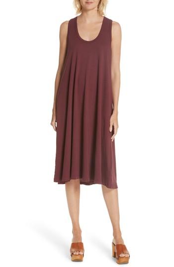 Women's The Great. The Swing Tank Dress - Burgundy