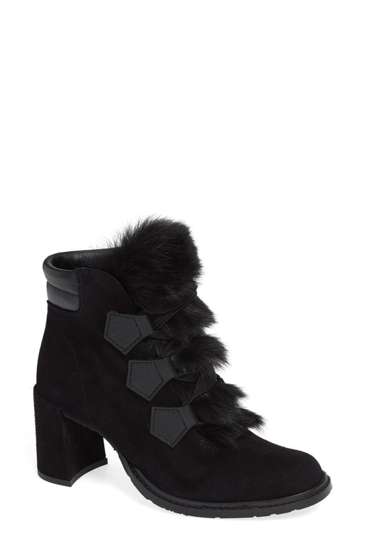 Women's Pedro Garcia Wilmette Bootie With Genuine Shearling Trim