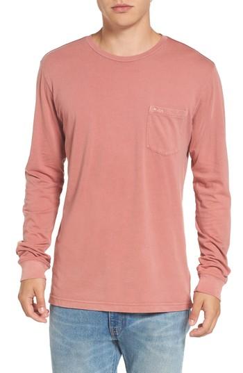 Men's Rvca Ptc Pigment Long Sleeve T-shirt, Size - Beige