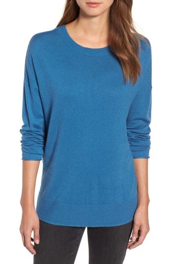 Women's Caslon V-back Sweater - Blue