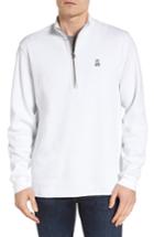 Men's Psycho Bunny Golf Half Zip Pullover (s) - White