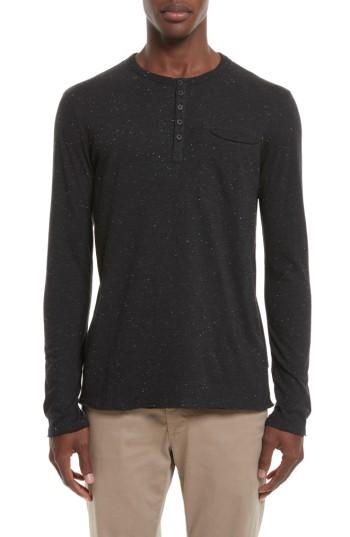 Men's Atm Anthony Thomas Melillo Long Sleeve Pocket Henley T-shirt