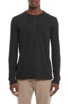 Men's Atm Anthony Thomas Melillo Long Sleeve Pocket Henley T-shirt