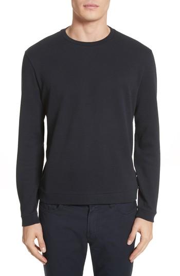 Men's Emporio Armani Honeycomb Jacquard Slim Fit T-shirt - Blue