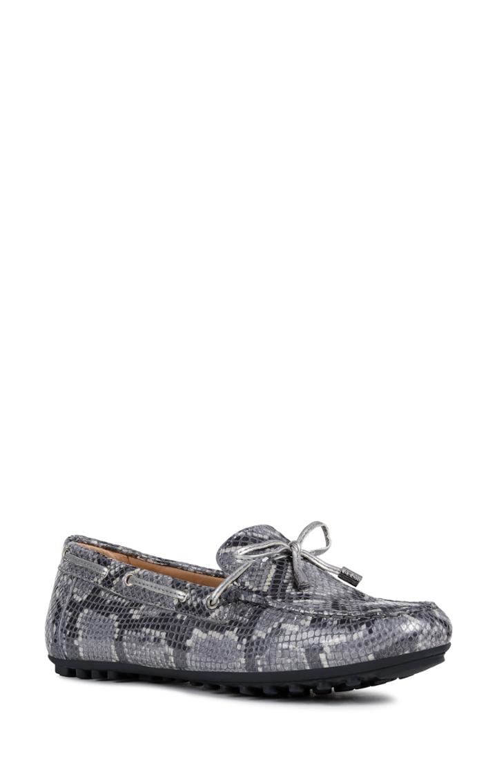Women's Geox Leelyan Leather Loafer Us / 35eu - Grey