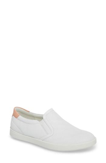 Women's Ecco 'aimee' Slip-on Sneaker -5.5us / 36eu - White