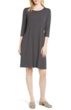 Women's Eileen Fisher Tie Back Dress, Size - Grey