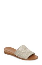 Women's Kenneth Cole New York Joanne Flower Embroidered Slide Sandal M - Beige