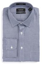 Men's Nordstrom Men's Shop Classic Fit Microgrid Dress Shirt .5 33 - Blue