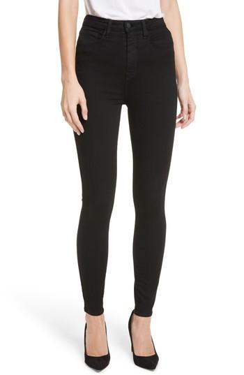 Women's L'agence Katrina Ultra High Waist Skinny Jeans - Black
