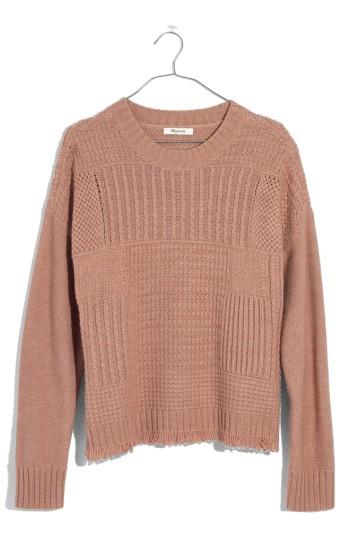 Women's Madewell Stitchmix Pullover - Pink