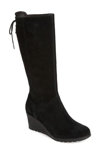 Women's Ugg Dawna Waterproof Wedge Boot M - Black