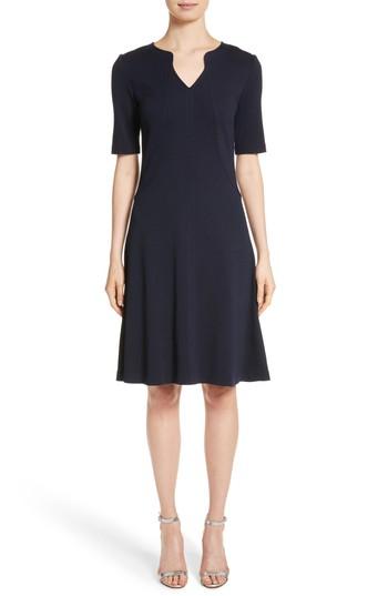 Women's St. John Collection Milano Knit A-line Dress