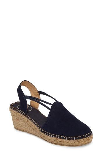 Women's Toni Pons 'tremp' Slingback Espadrille Sandal Eu - Blue