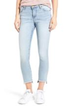 Women's Kut From The Kloth Reese Uneven Hem Straight Ankle Jeans - Blue