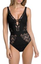 Women's Becca Show & Tell One-piece Swimsuit - Black