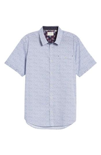 Men's 7 Diamonds Neon Rain Slim Fit Short Sleeve Sport Shirt