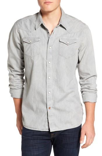 Men's Scotch & Soda Western Shirt - Metallic