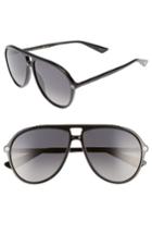 Women's Gucci Pilot 59mm Sunglasses - Black/ Grey