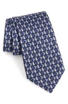 Men's Salvatore Ferragamo Felice Print Silk Tie