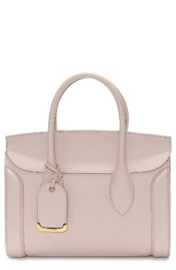 Alexander Mcqueen Medium Heroine Calfskin Leather Shopper - Pink