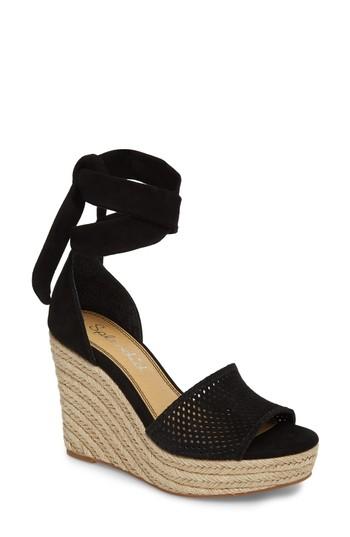 Women's Splendid Bentley Espadrille Wedge Sandal .5 M - Black