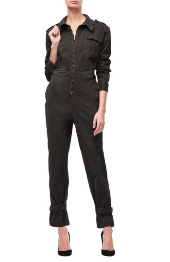 Women's Good American Military Jumpsuit - Green