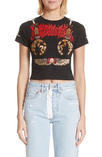 Women's Dilara Findikoglu Cleopatra Cone Bra Tee - Black