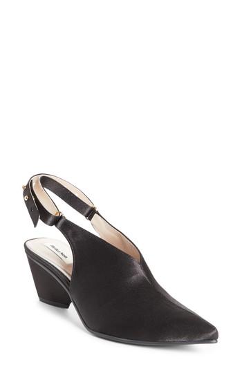 Women's Reike Nen Satin Middle Slingback Pump Us / 36eu - Black