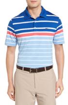 Men's Vineyard Vines Stripe Polo, Size - Blue