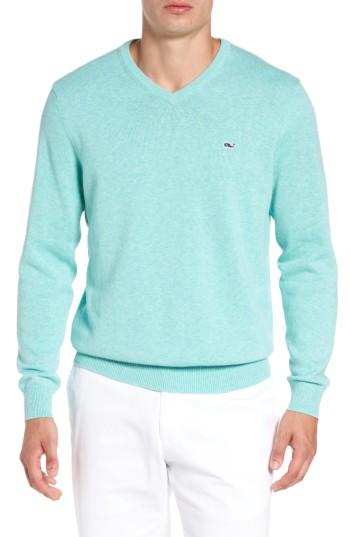 Men's Vineyard Vines Lightweight Heathered Sweater - Green