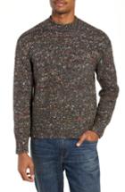 Men's Frye Roll Neck Donegal Sweater - Grey