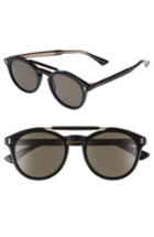 Men's Gucci Vintage Pilot 50mm Sunglasses - Black/ Grey