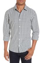 Men's Mizzen+main Turner Green Gingham Sport Shirt - Green