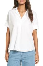 Women's Madewell Courier Cotton Shirt, Size - White