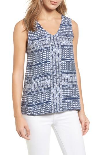 Women's Tommy Bahama Greek Grid Tank - Blue