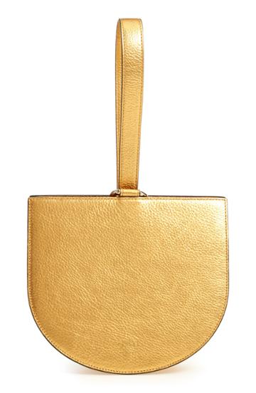 Oad New York Dome Metallic Leather Wristlet - Metallic