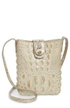 Brahmin Marley Croc Embossed Leather Crossbody Bag -