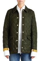 Women's Burberry Westbridge Quilted Jacket, Size - Green