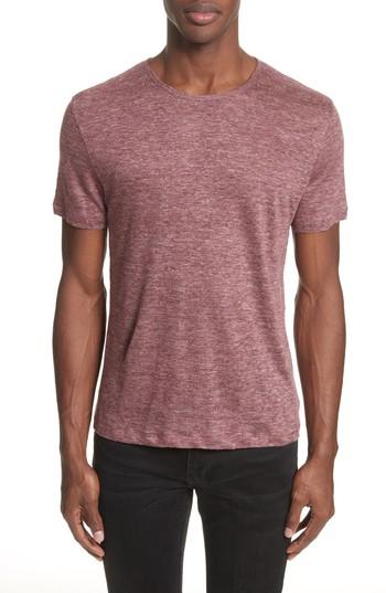 Men's John Varvatos Linen T-shirt - Red