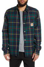 Men's Carhartt Work In Progress Raynor Lined Flannel Shirt Jacket - Green