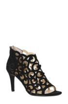 Women's J.renee Cage Peep Toe Bootie B - Black