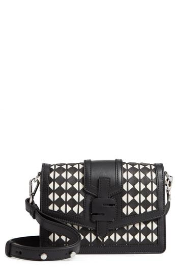 Serpanian Milano Mini 1972 Mosaic Leather Crossbody Bag - Black