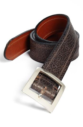 Men's Bosca Leather Belt - Dark Brown