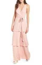 Women's Afrm Rosa Wrap Maxi Dress - Pink