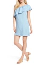 Women's 7 For All Mankind Chambray One-shoulder Dress