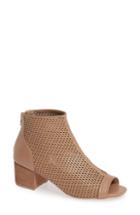 Women's Kelsi Dagger Brooklyn Simone Peep Toe Bootie .5 M - Beige
