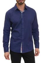 Men's Robert Graham Amin Check Sport Shirt - Blue