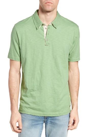 Men's True Grit Slub Jersey Polo, Size - Green